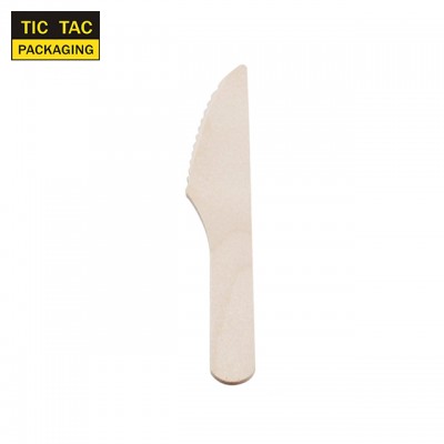 165mm woodmaterial disposable cheese knife