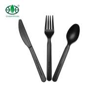 Restaurant PLA compostable disposable biodegradable plastic knife/spoon